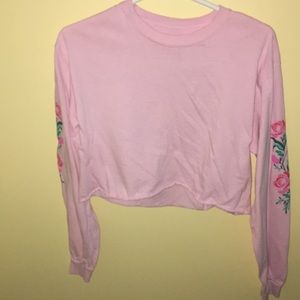 Long sleeve crop top
